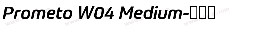 Prometo W04 Medium字体转换